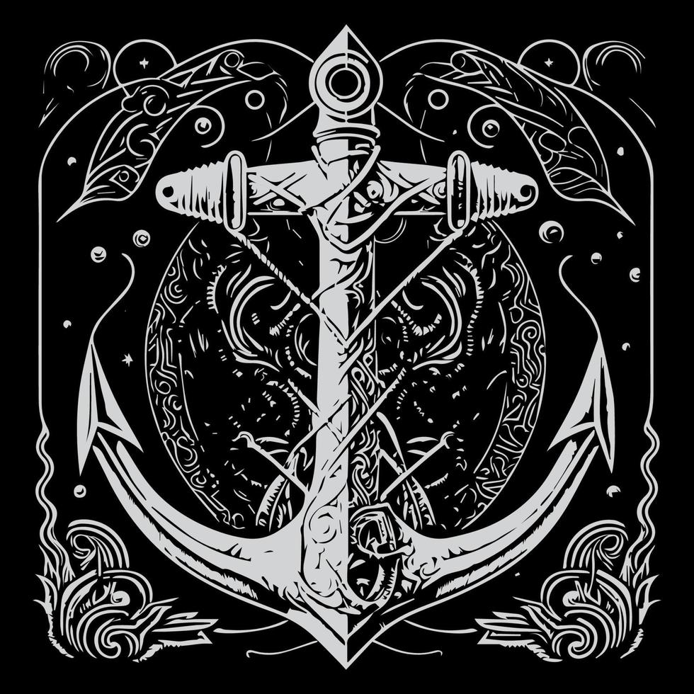 anchor arrow is a unique symbol that combines the stability of an anchor with the direction of an arrow. It represents both strength and purpose vector