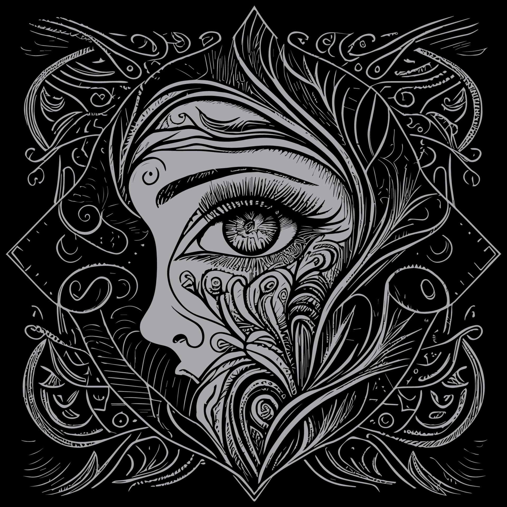 Angel eye illustrations typically portray a pair of serene, glowing