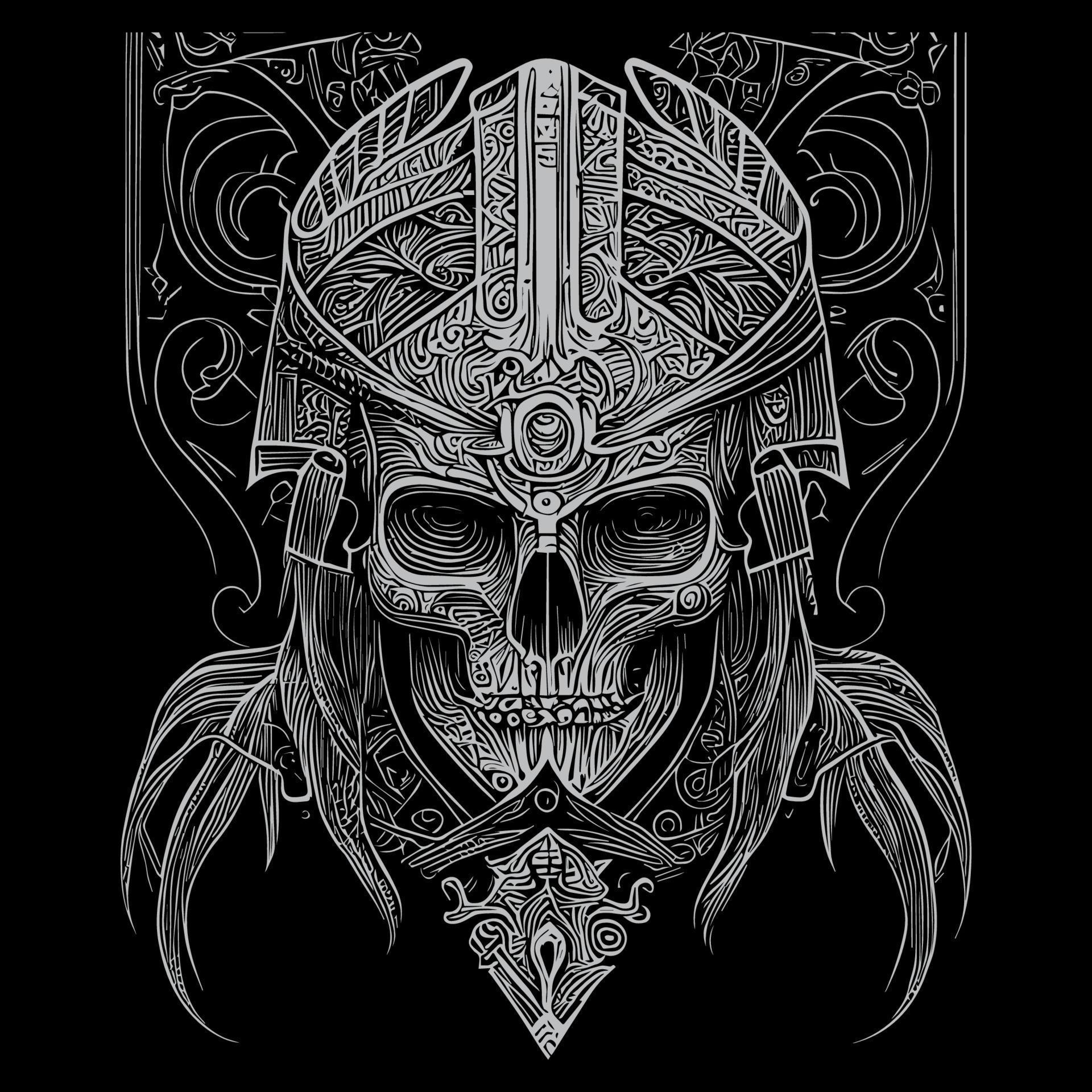 skull warrior is a fierce and intimidating figure that combines