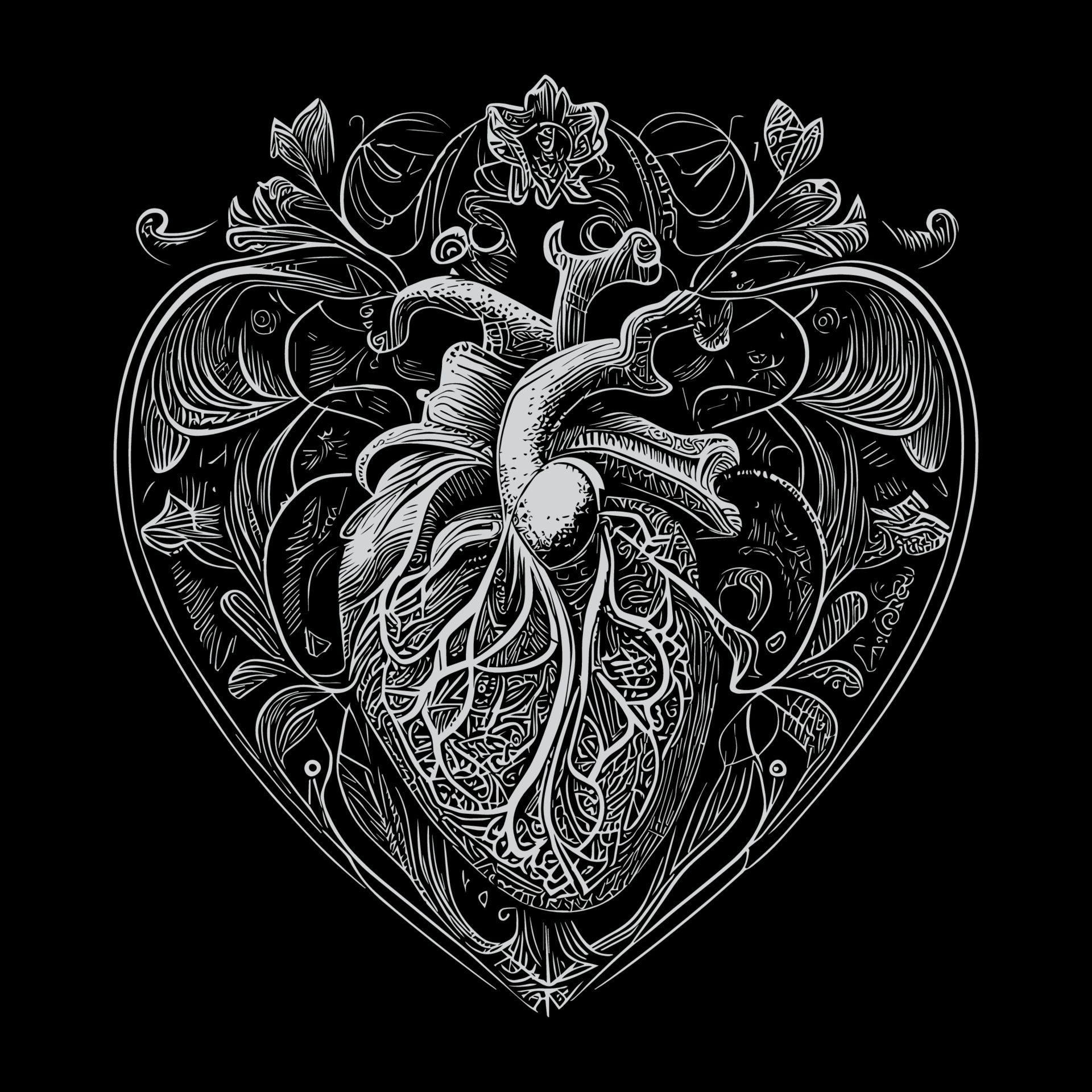 human heart art love