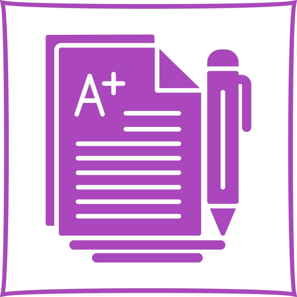 A Grade Vector Icon