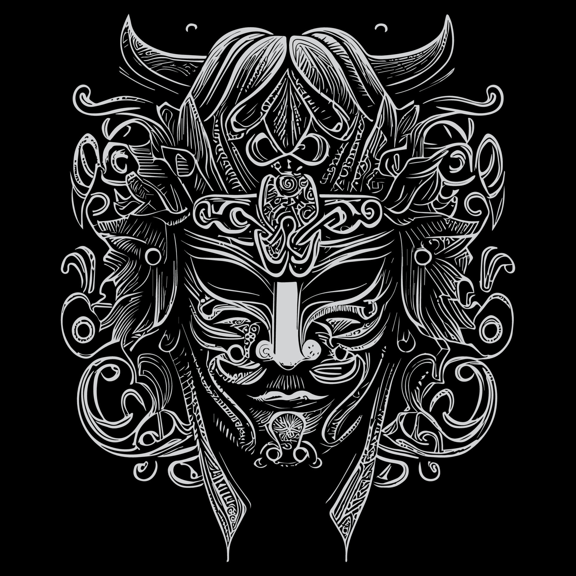 Japanese samurai mask or menpo, was a crucial piece of armor worn by