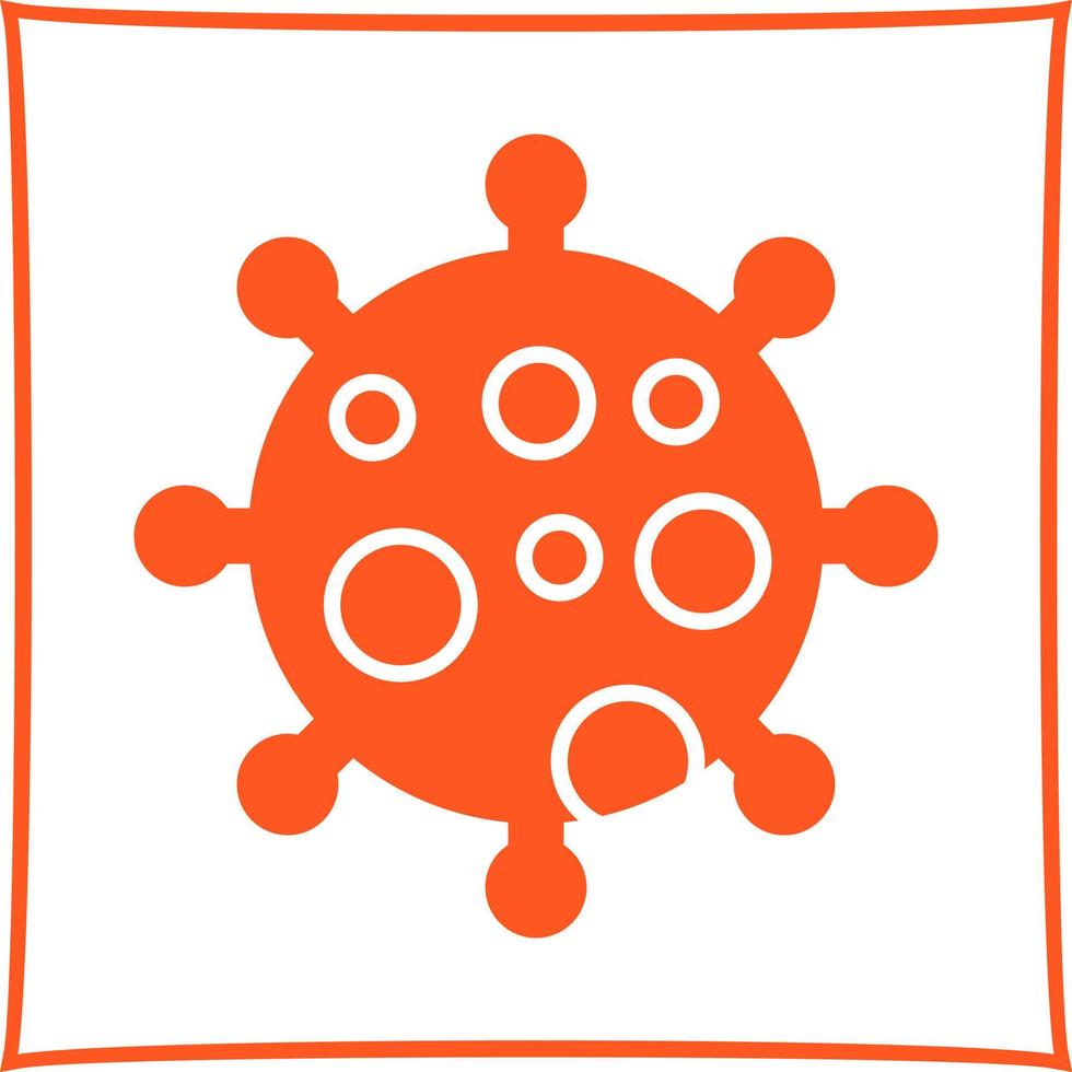 icono de vector de virus