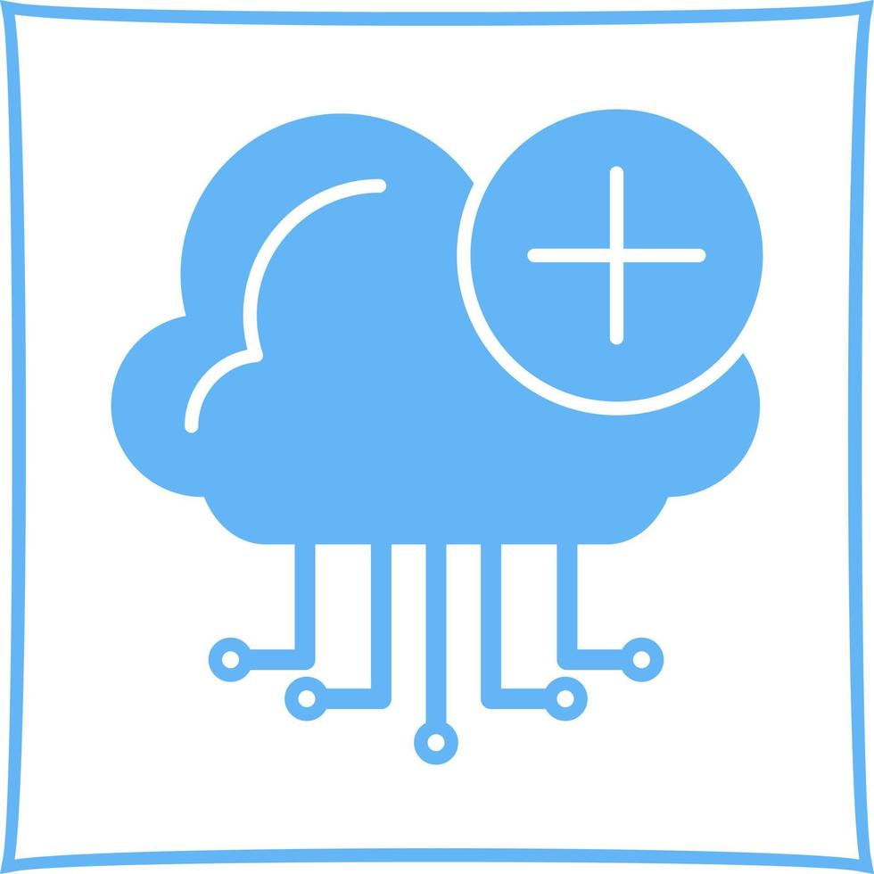 icono de vector de computación en la nube