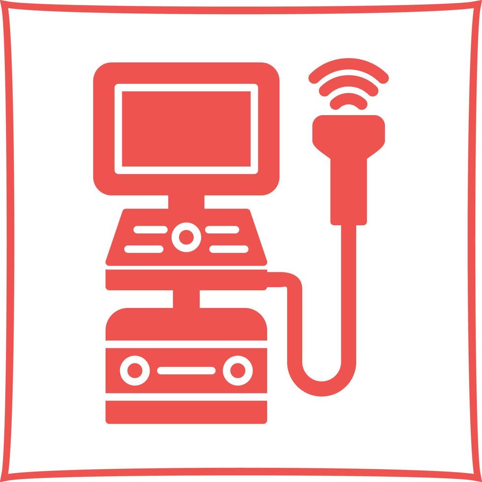 Ultrasound Machine Vector Icon