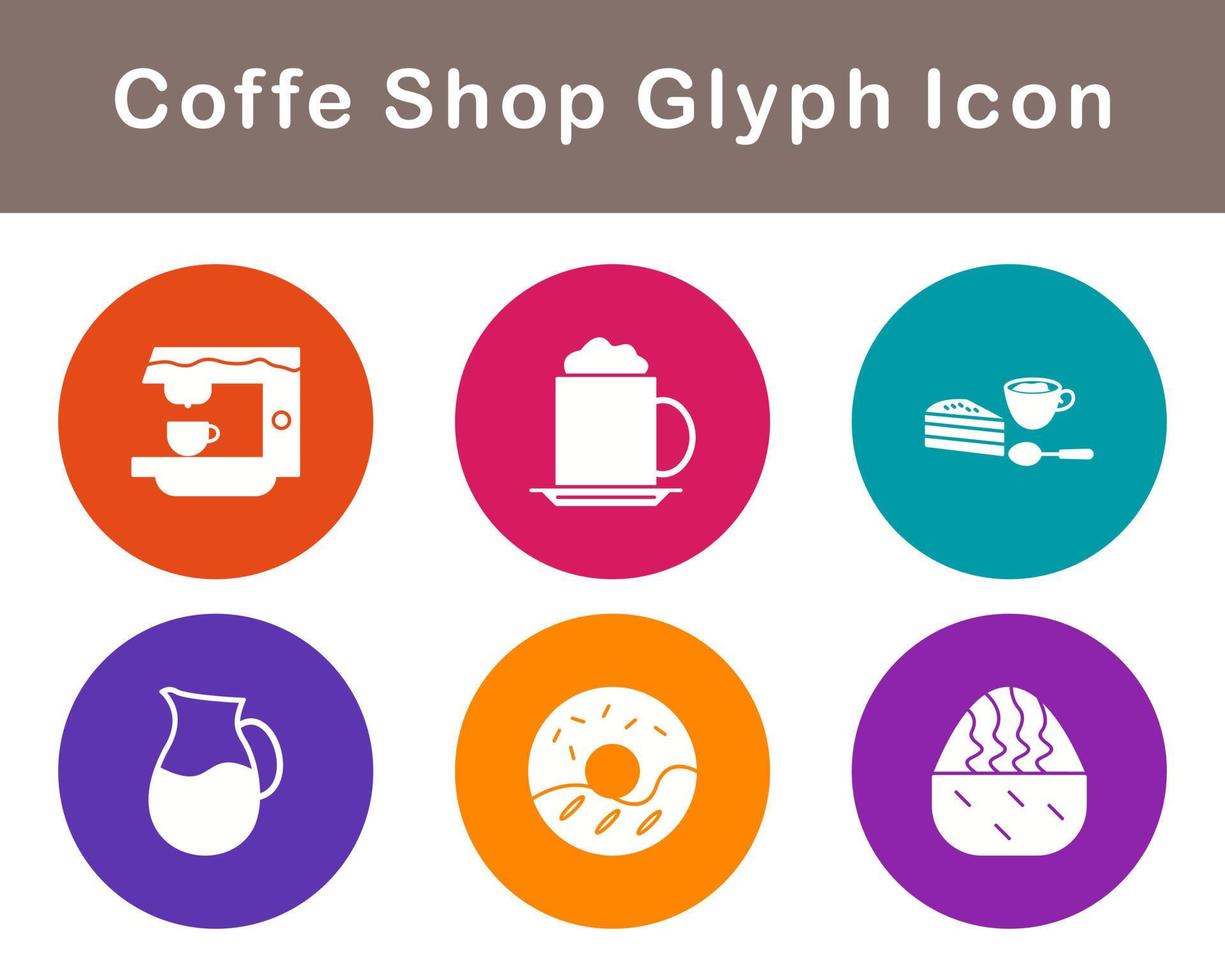 Coffe Shop Vector Icon Set