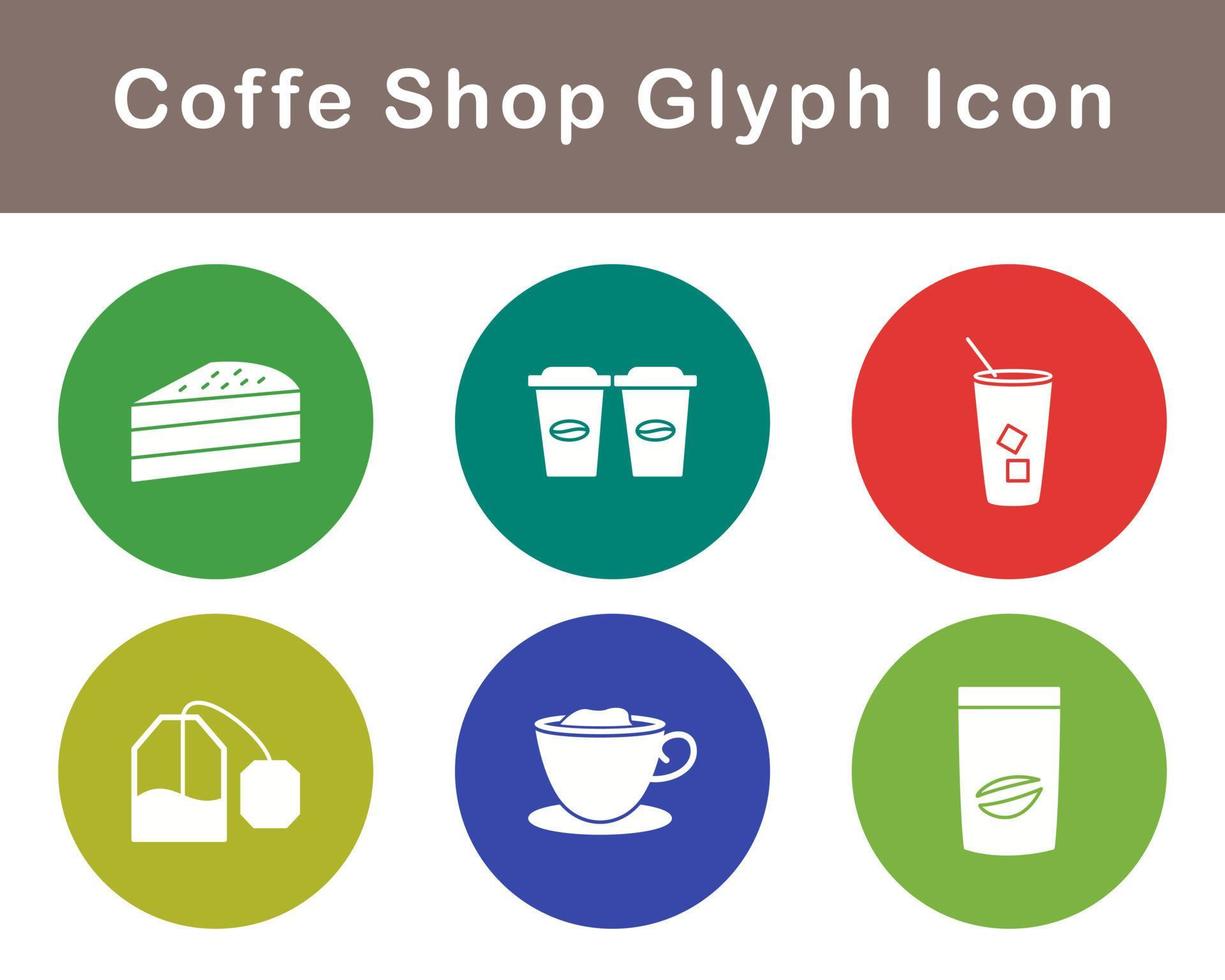 Coffe Shop Vector Icon Set