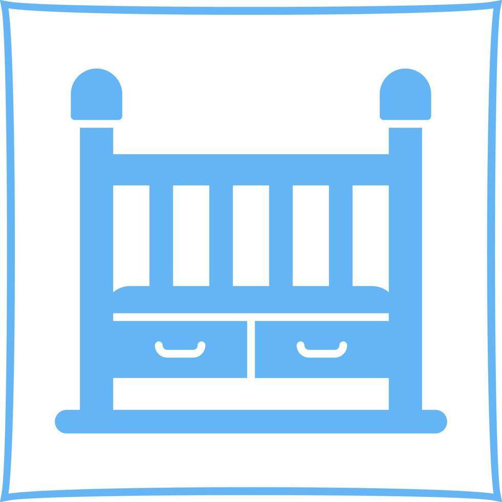 Baby Crib Vector Icon