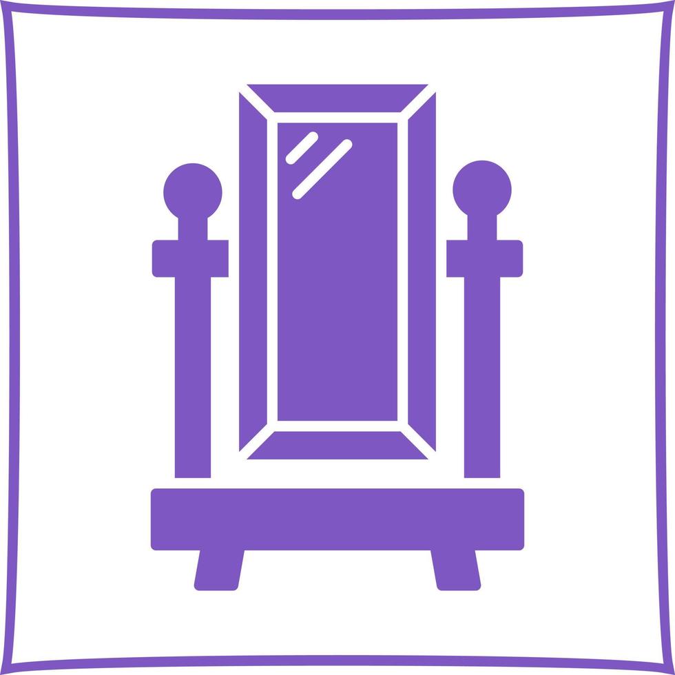 Floor Mirror Vector Icon