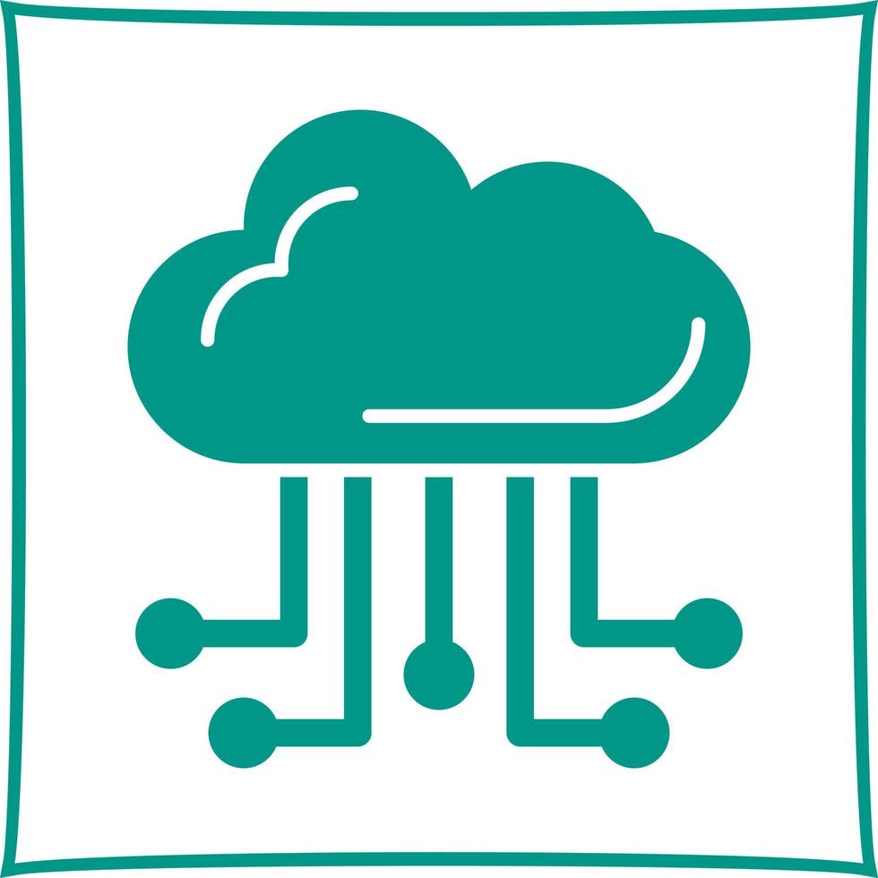 Cloud Computing Vector Icon