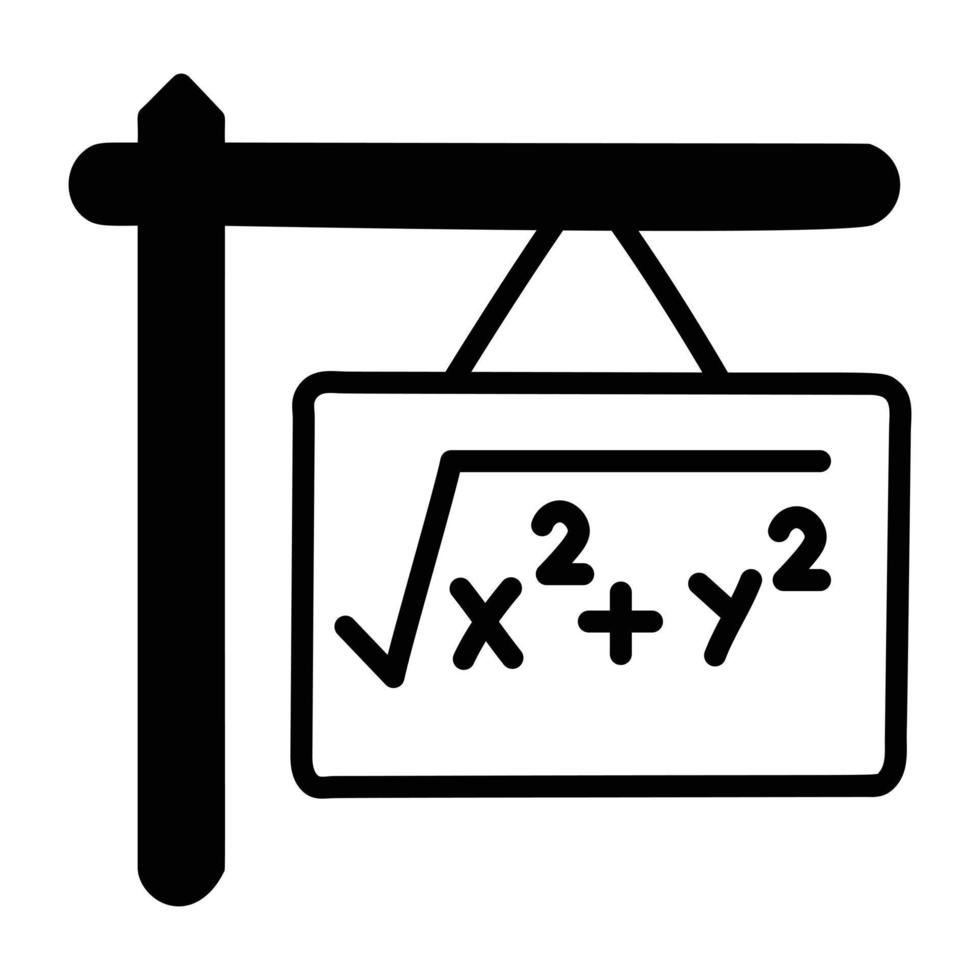 Trendy Formula Board vector