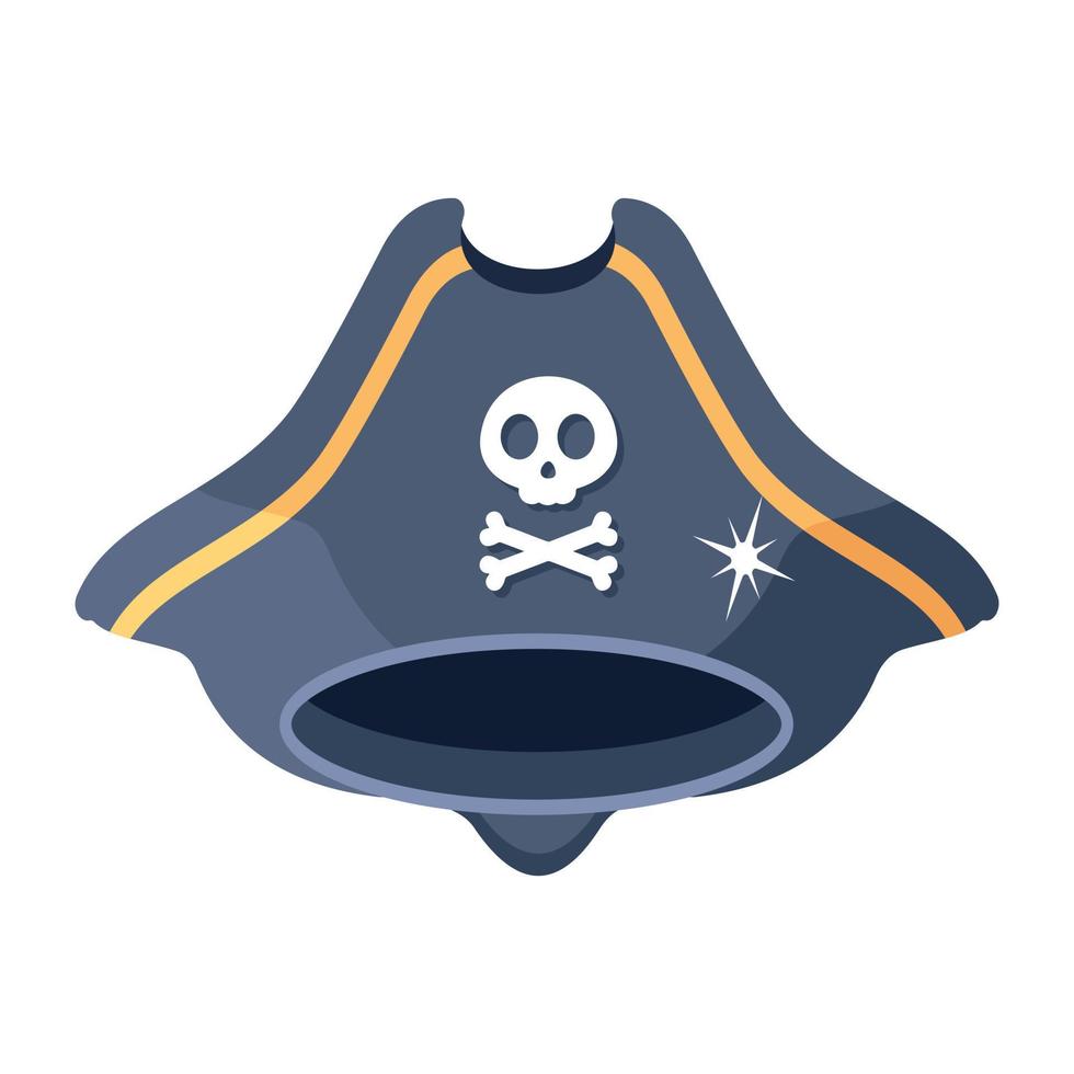 Trendy Pirate Hat vector