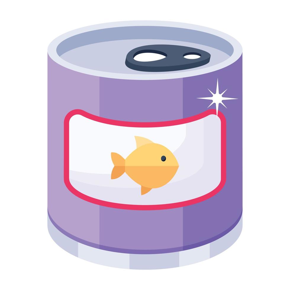 Trendy Fish Can vector
