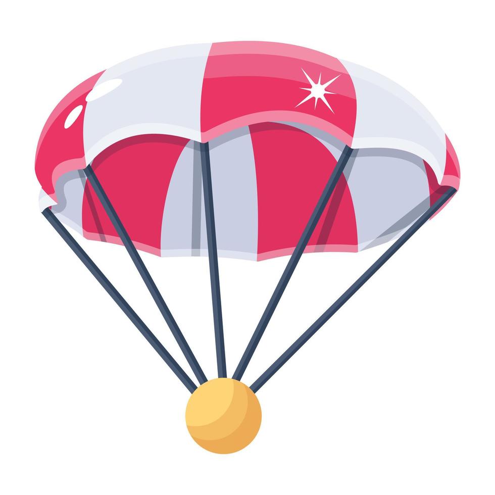 Trendy Parachute Concepts vector