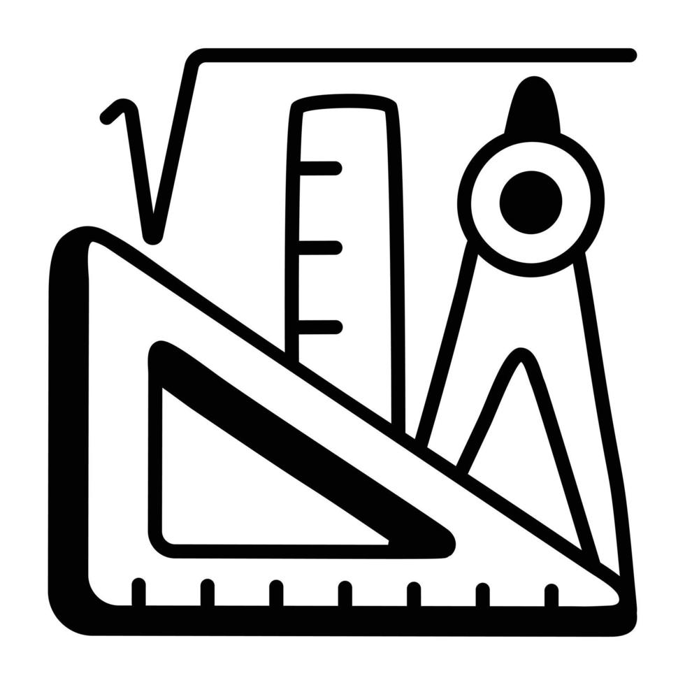 Trendy Geometry Tools vector