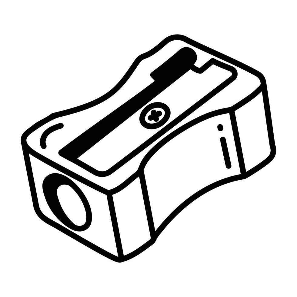 Trendy Pencil Sharpener vector