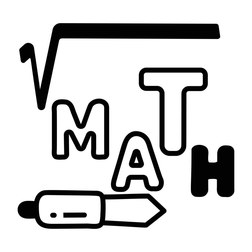 conceptos matemáticos de moda vector