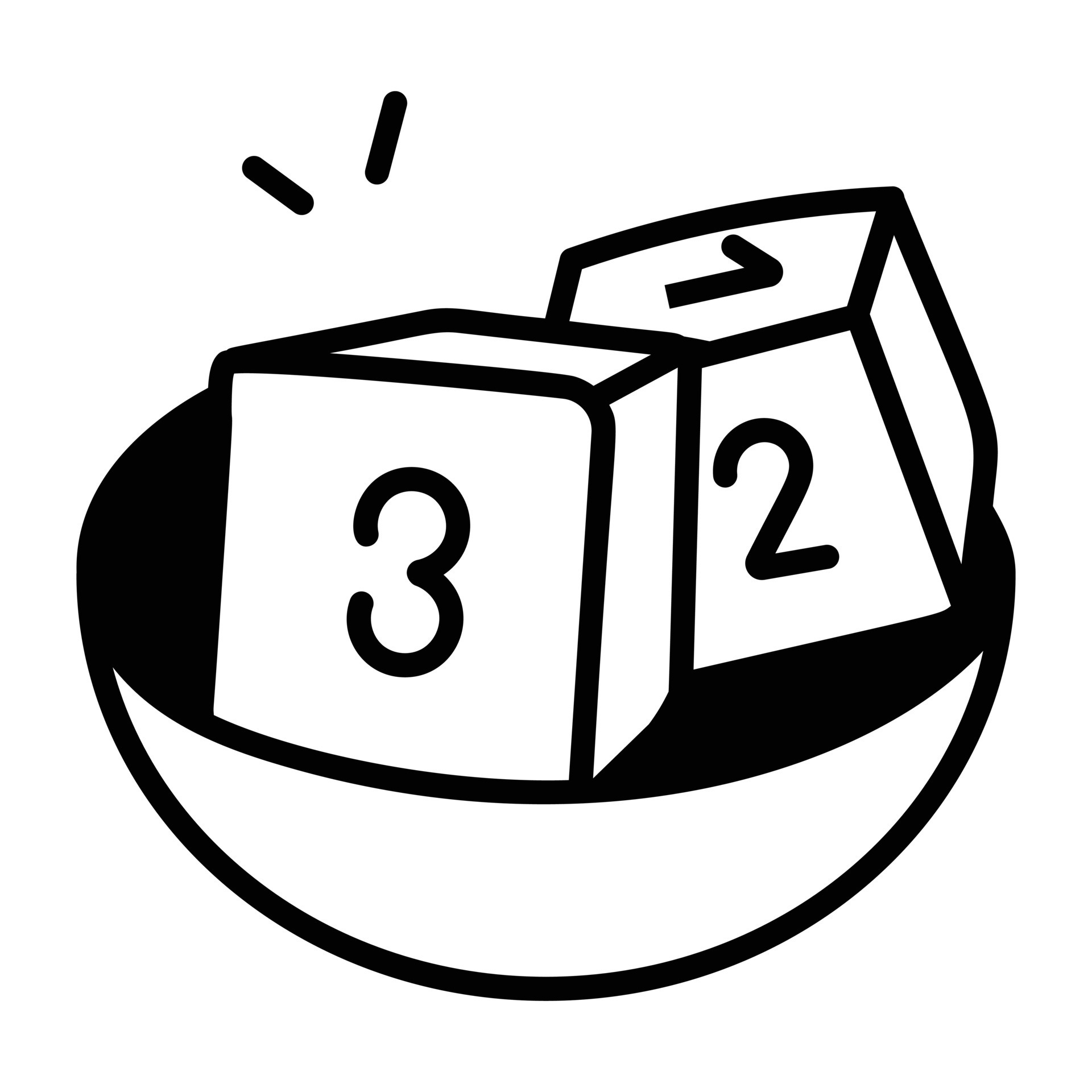 Trendy Number Dice 20698046 Vector Art at Vecteezy