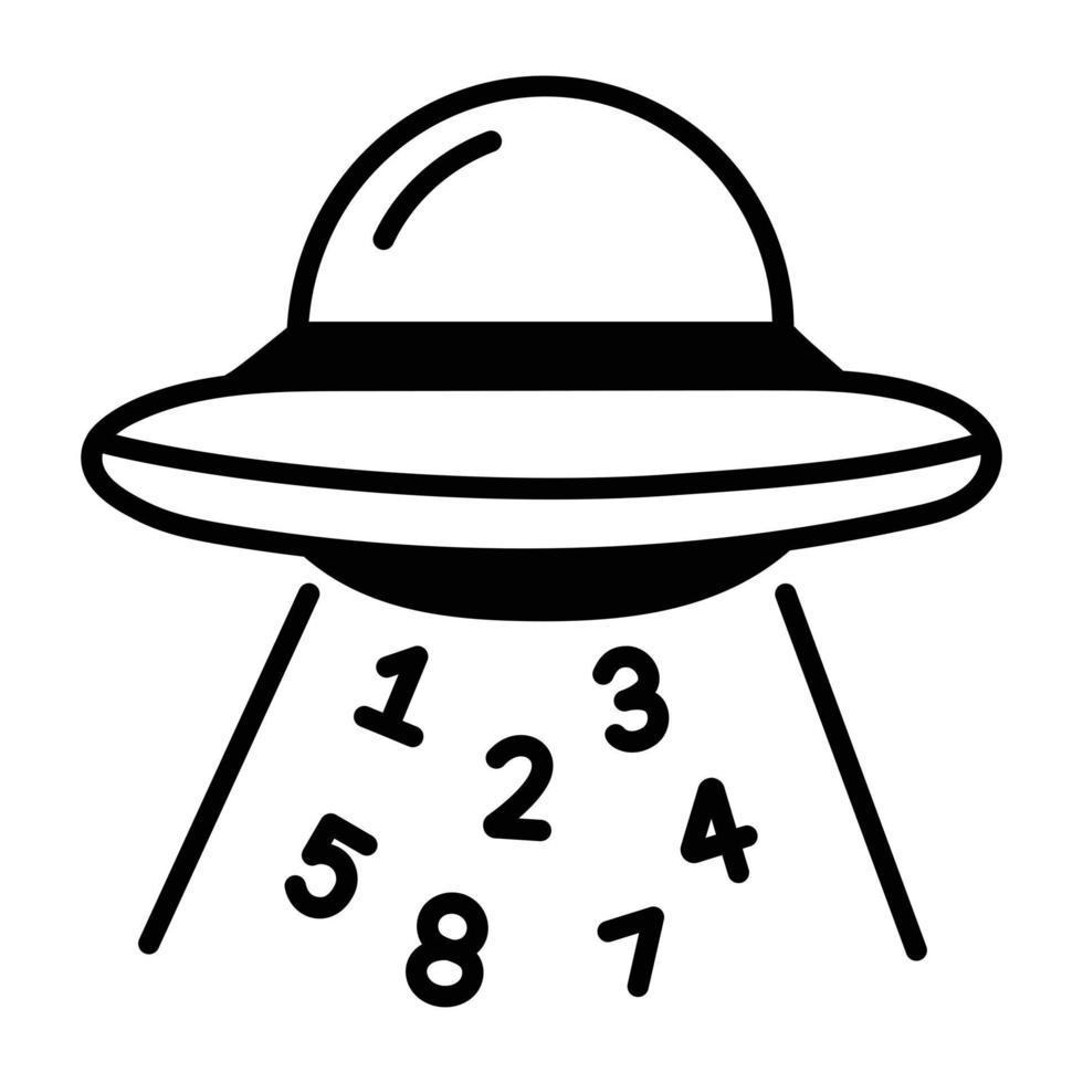 Trendy UFO Concepts vector
