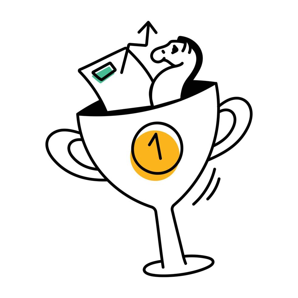 Trendy Business Achievement vector