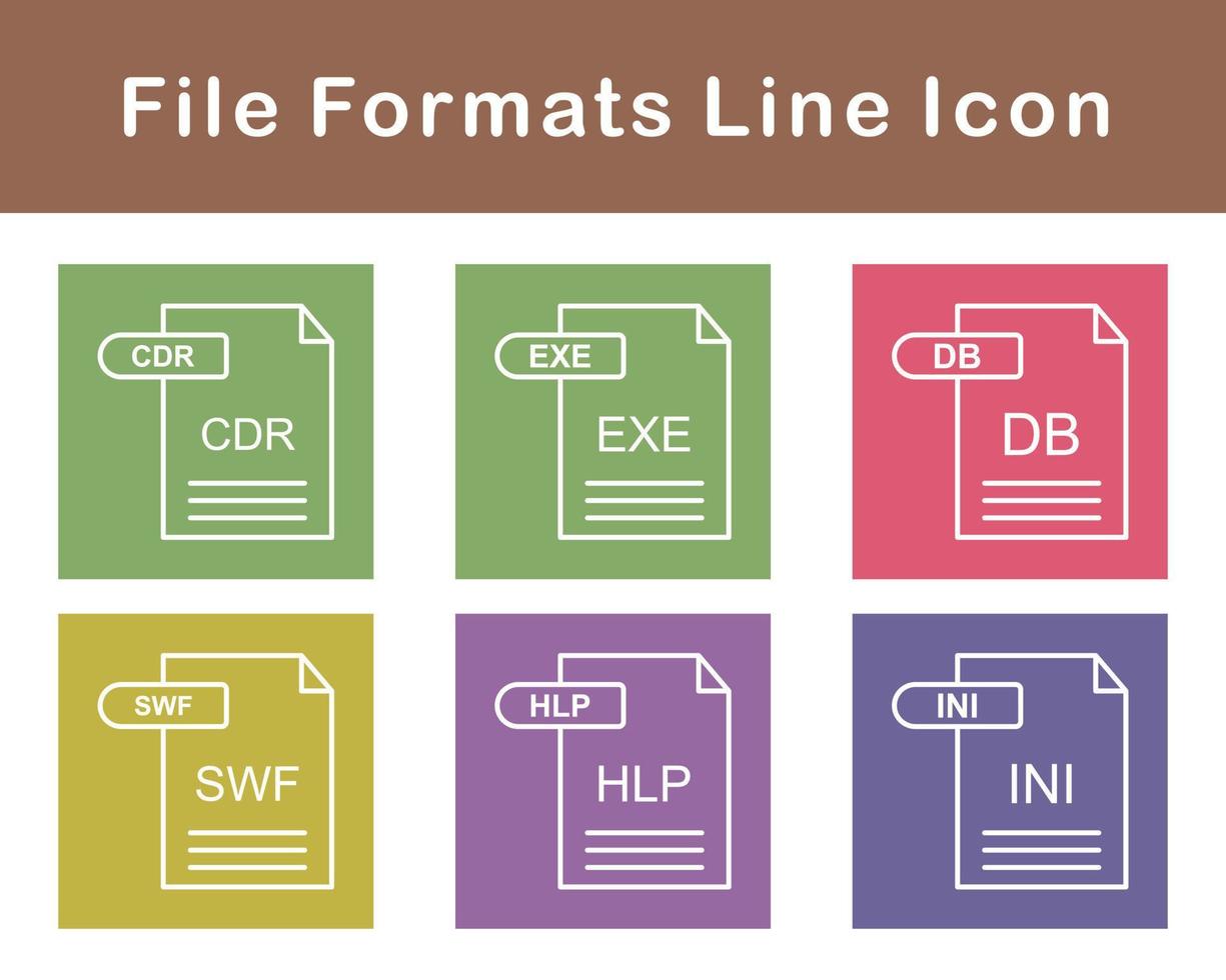 File Formats Vector Icon Set