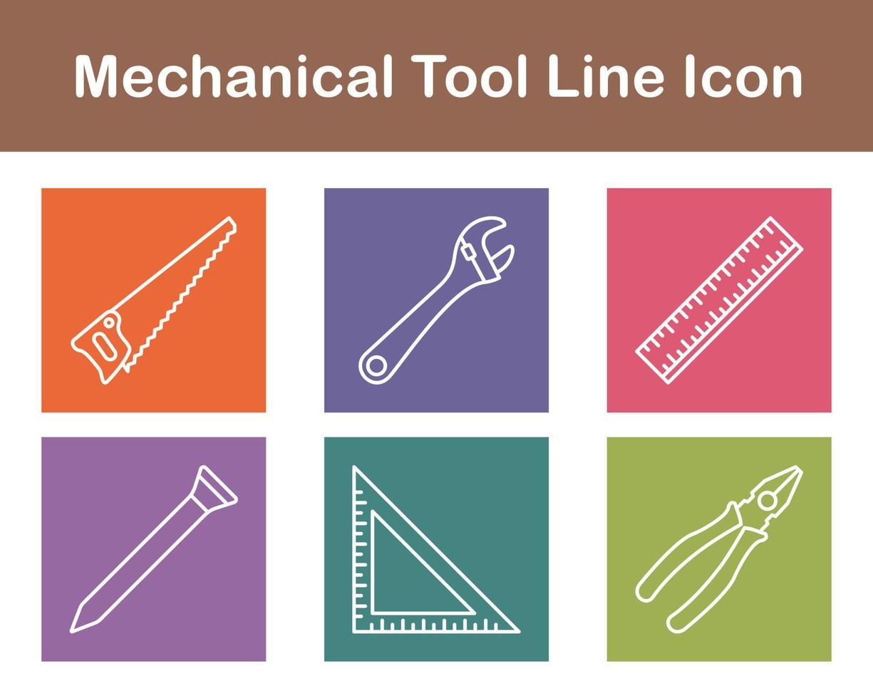 Mechanical Tool Vector Icon Set