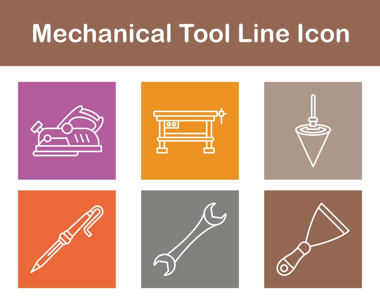 Mechanical Tool Vector Icon Set