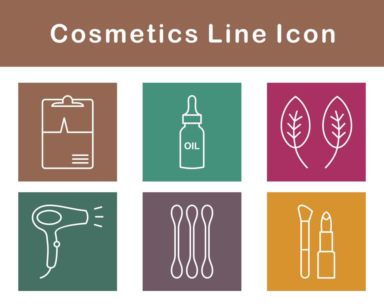 productos cosméticos vector icono conjunto