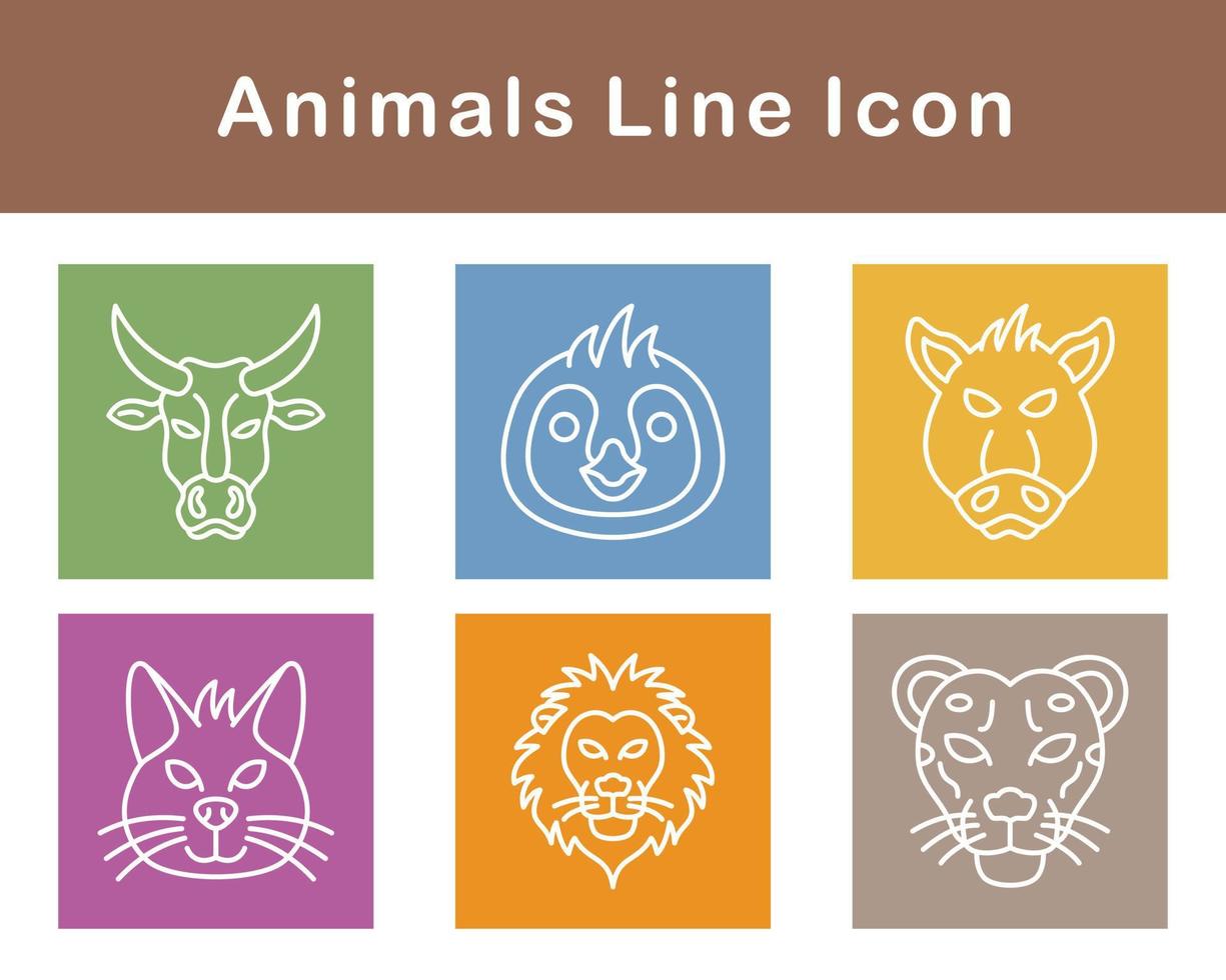 Animals Vector Icon Set