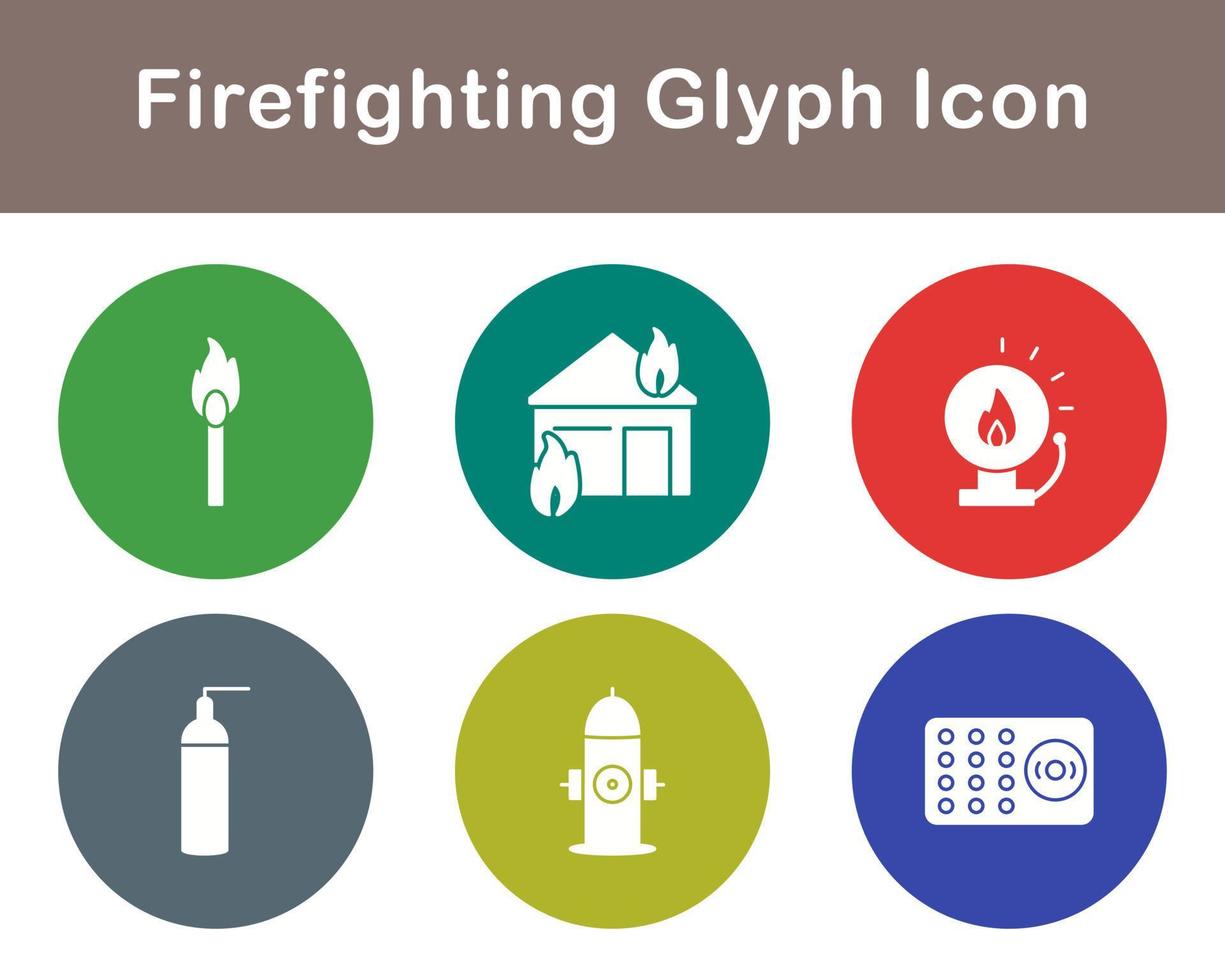 Firefighting Vector Icon Set