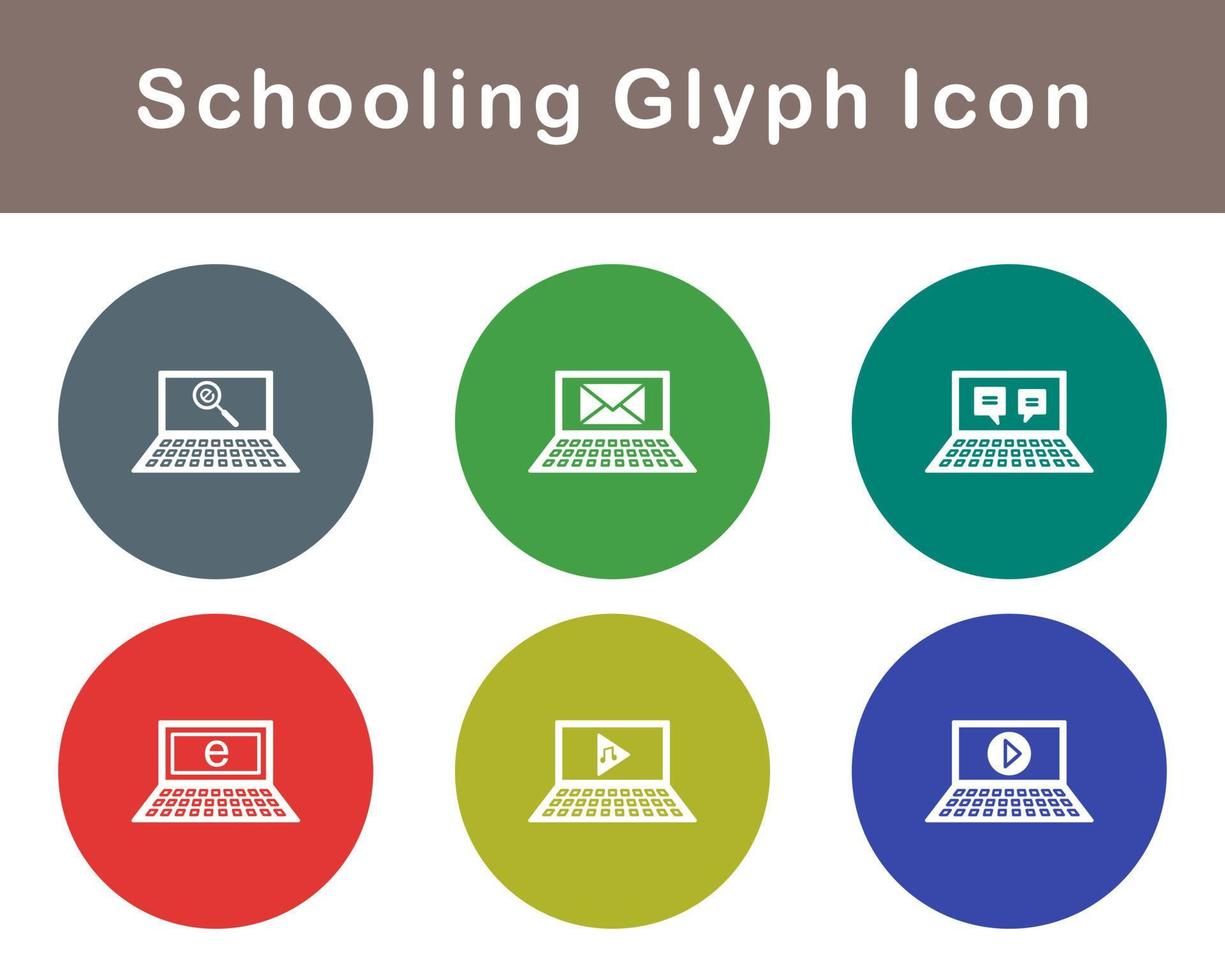 Schooling Vector Icon Set