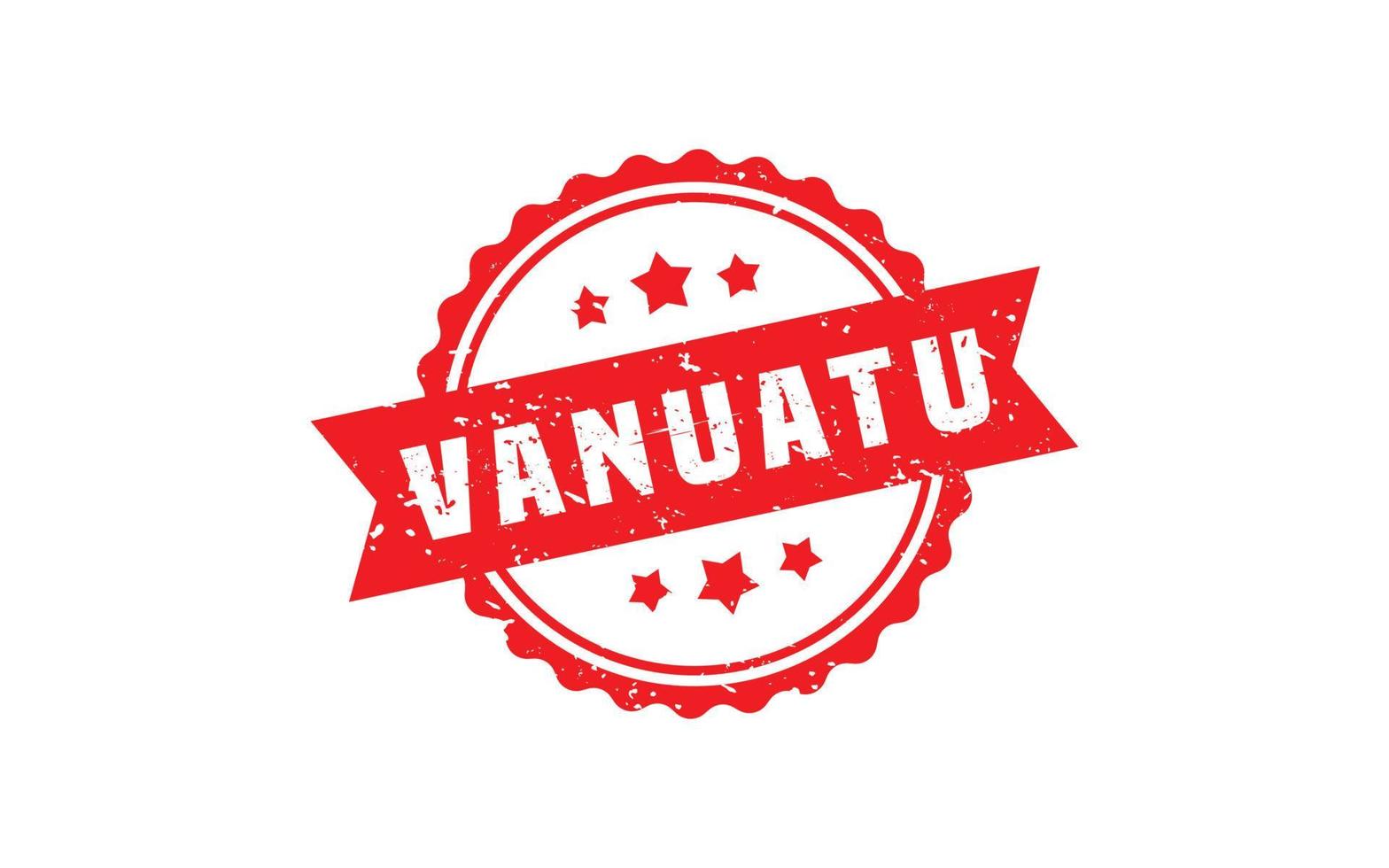VANUATU stamp rubber with grunge style on white background vector