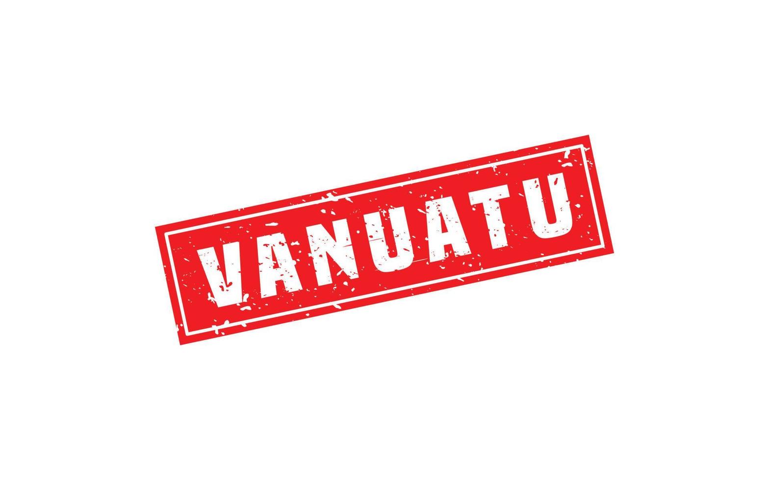 VANUATU stamp rubber with grunge style on white background vector