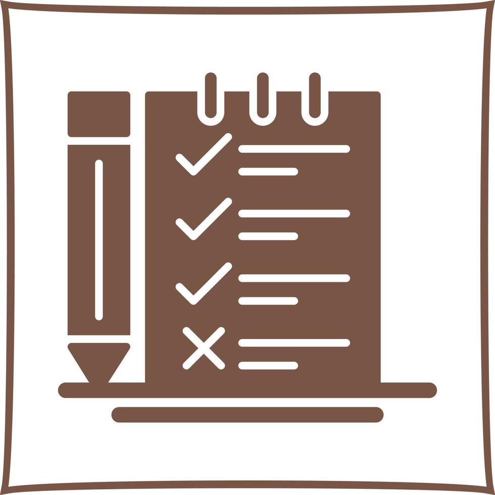 Survey Checklist Vector Icon