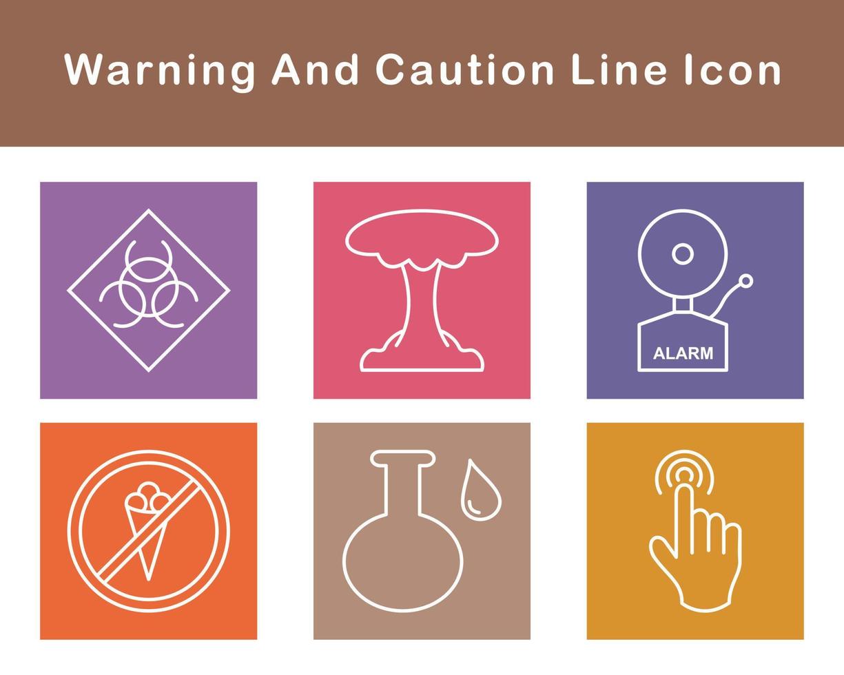 Warning And Caution Vector Icon Set