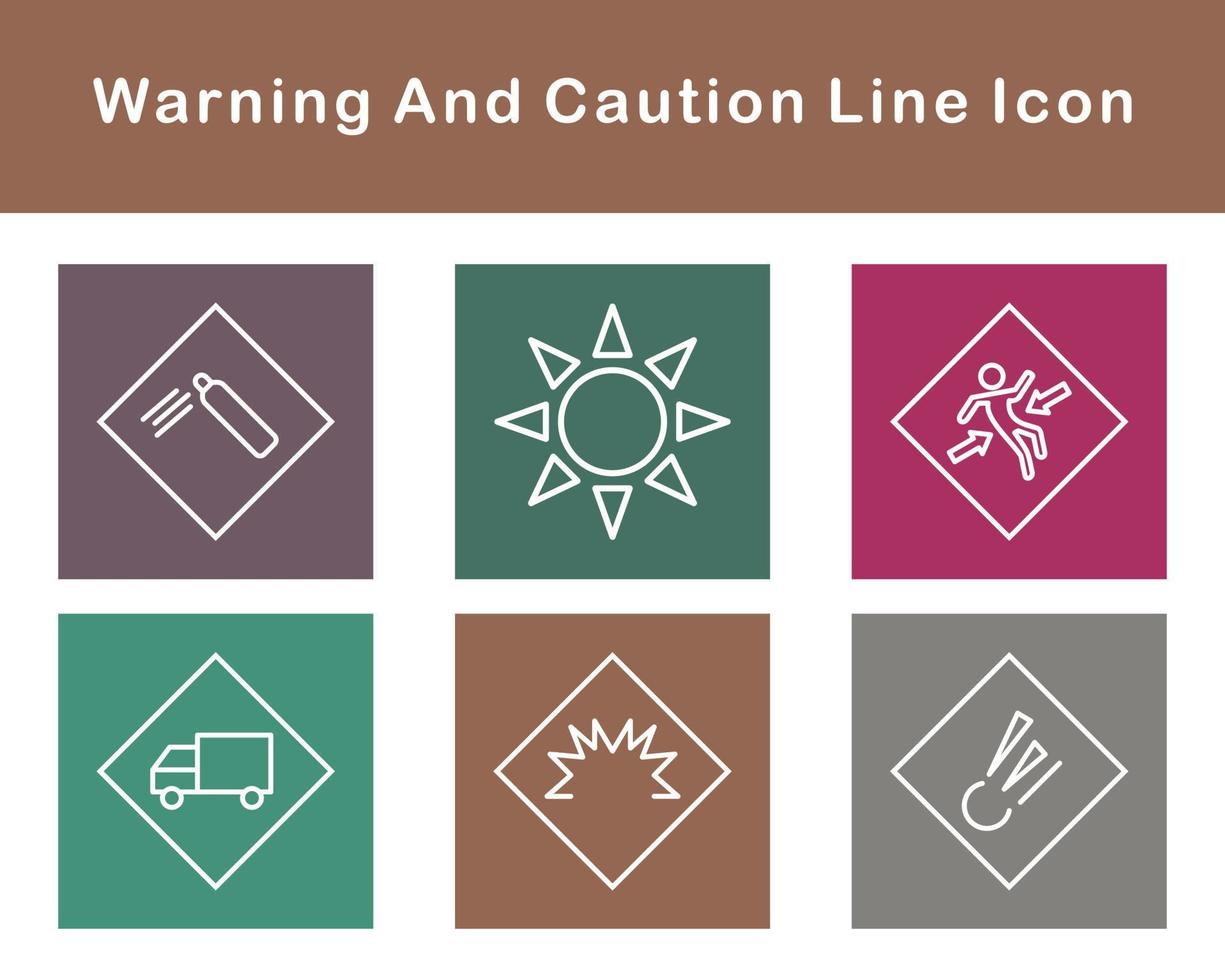 Warning And Caution Vector Icon Set