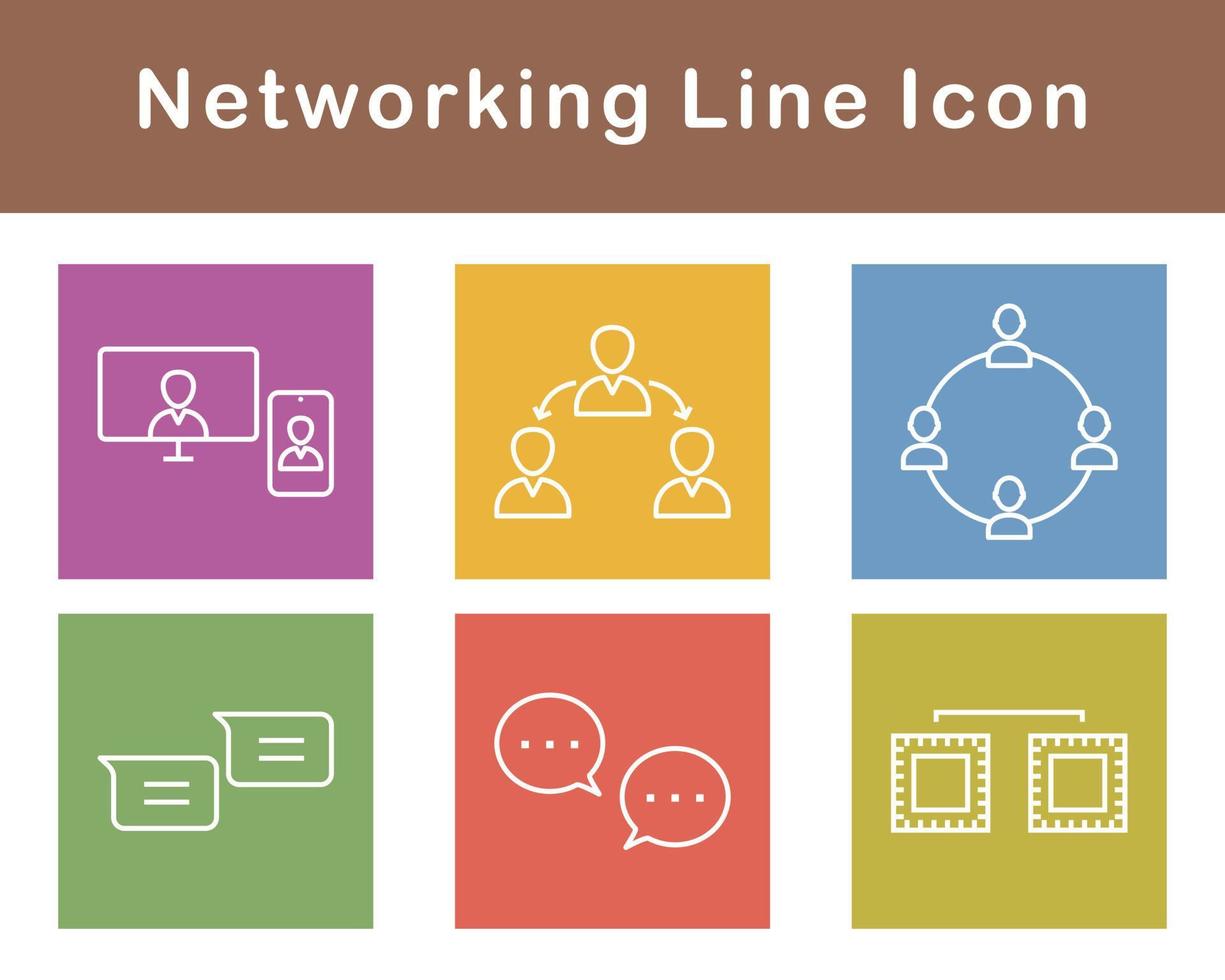 Networking Vector Icon Set