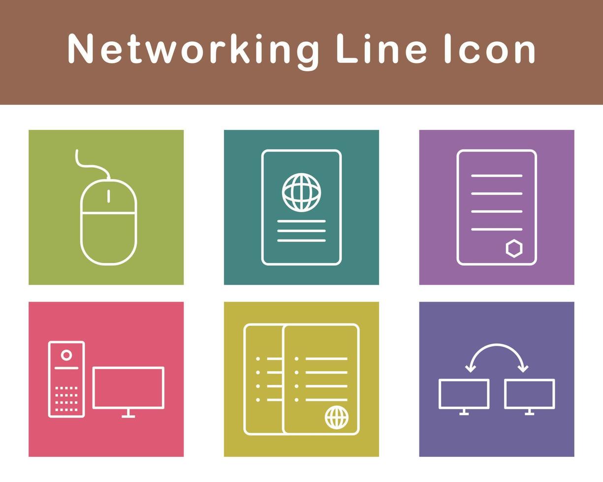 Networking Vector Icon Set