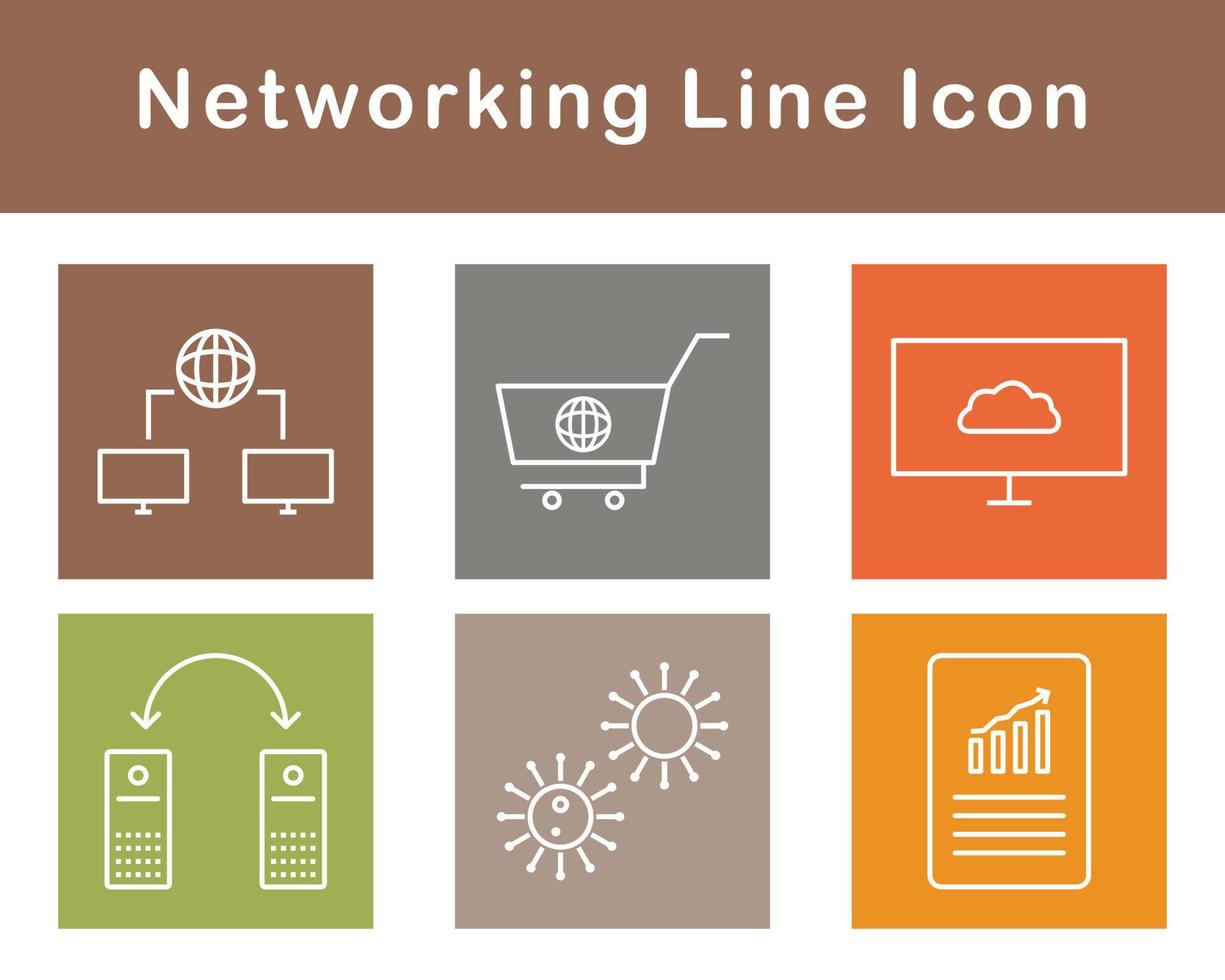 Networking Vector Icon Set