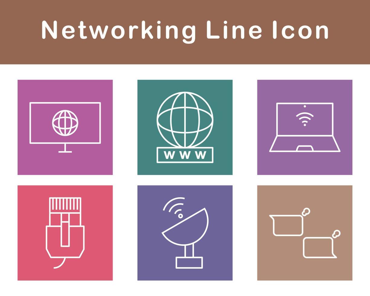 Networking Vector Icon Set