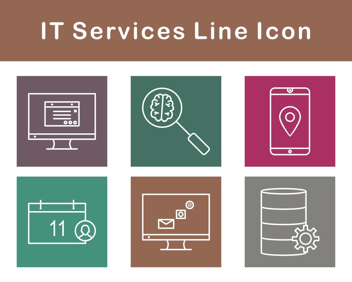IT Services Vector Icon Set