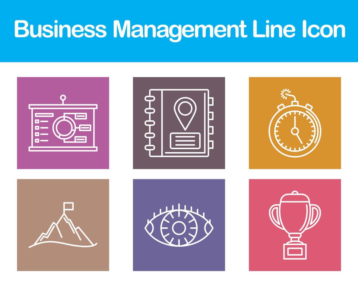 Business Management Vector Icon Set