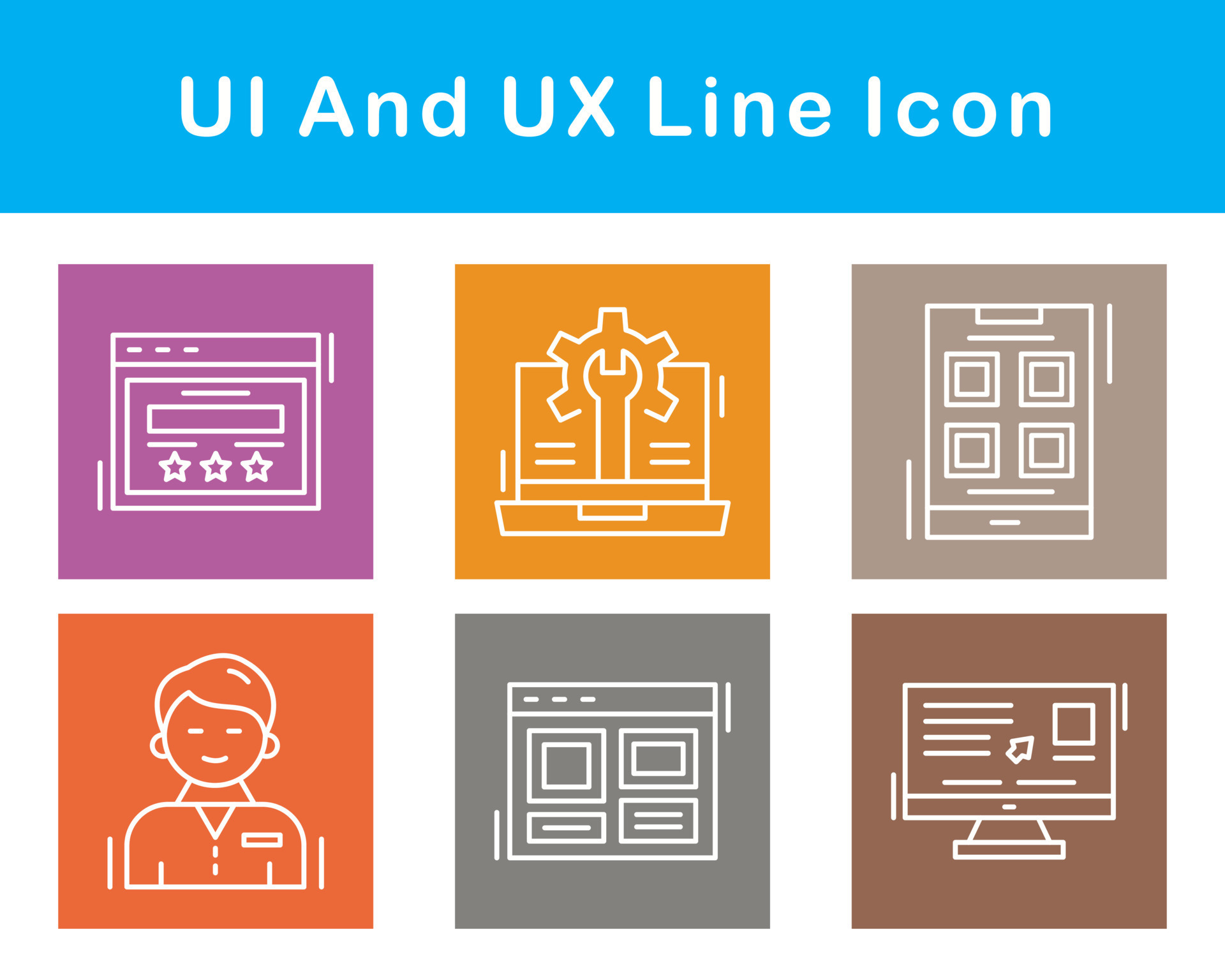 UI And UX Vector Icon Set 20699321 Vector Art at Vecteezy