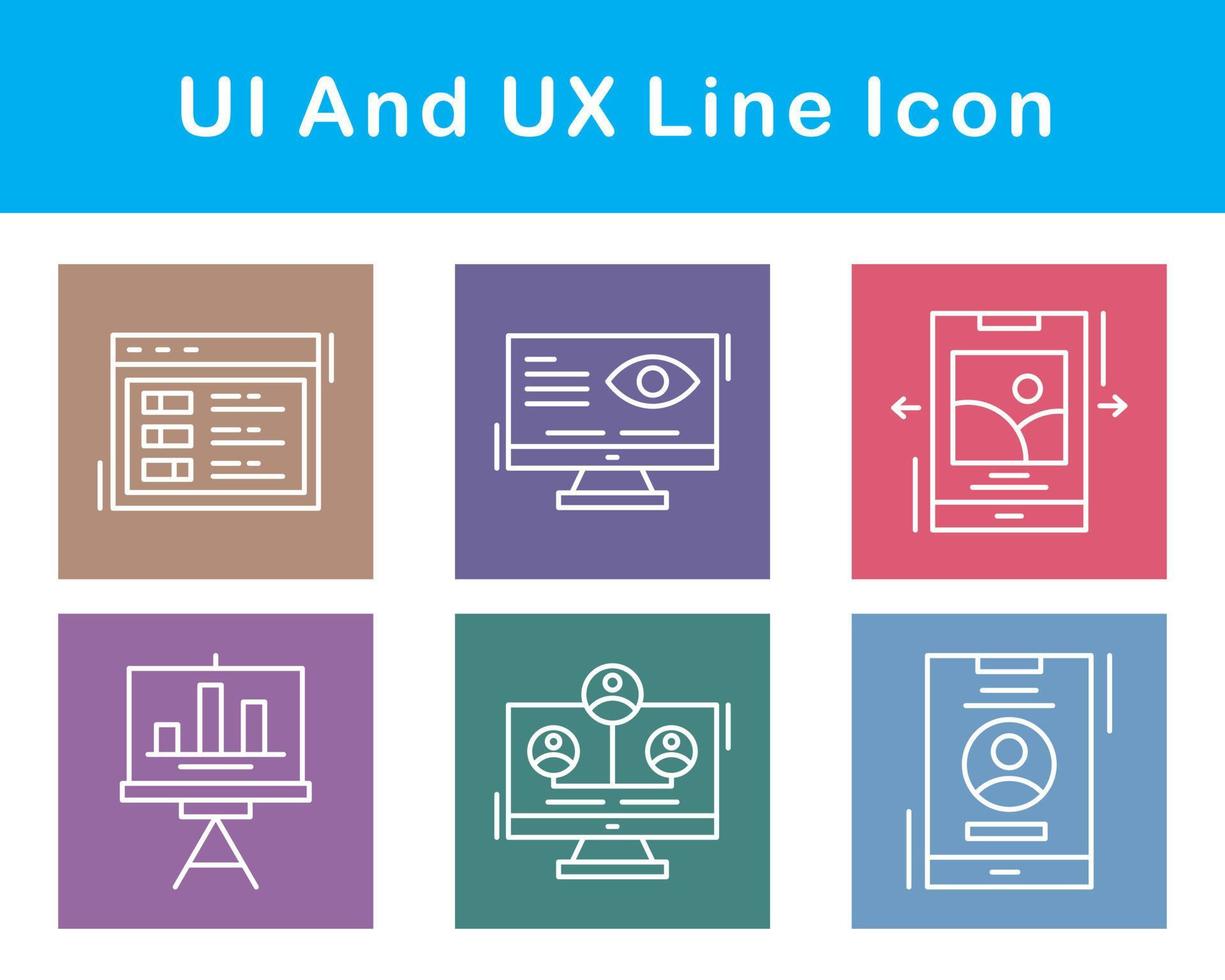 UI And UX Vector Icon Set