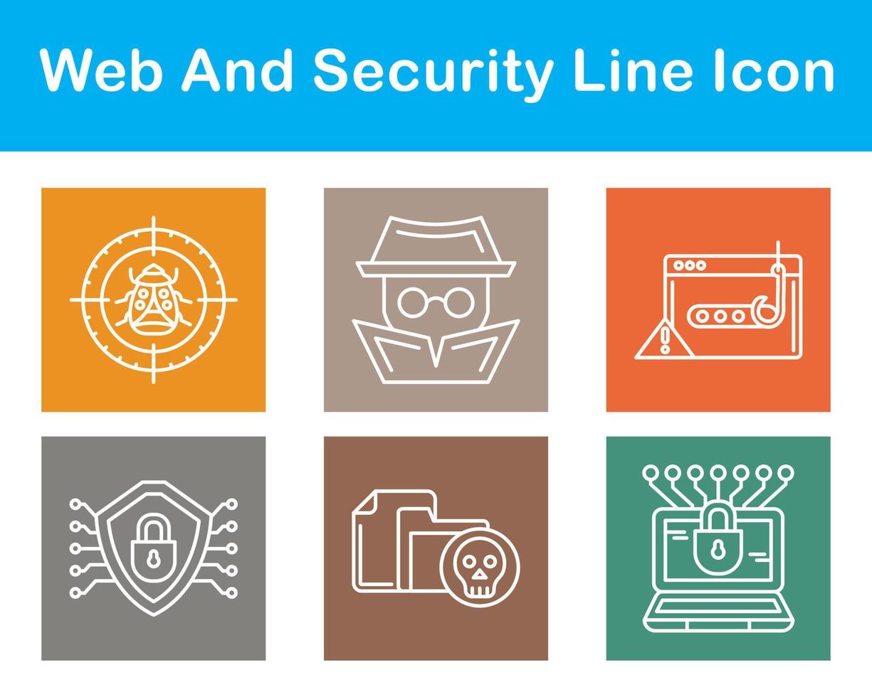 Web And Security Vector Icon Set