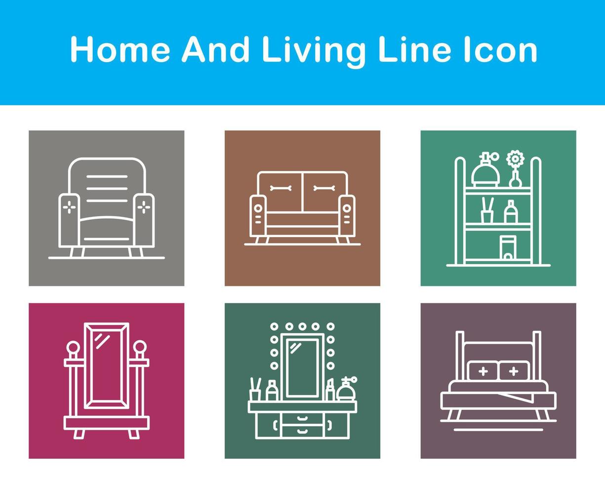 Home And Living Vector Icon Set