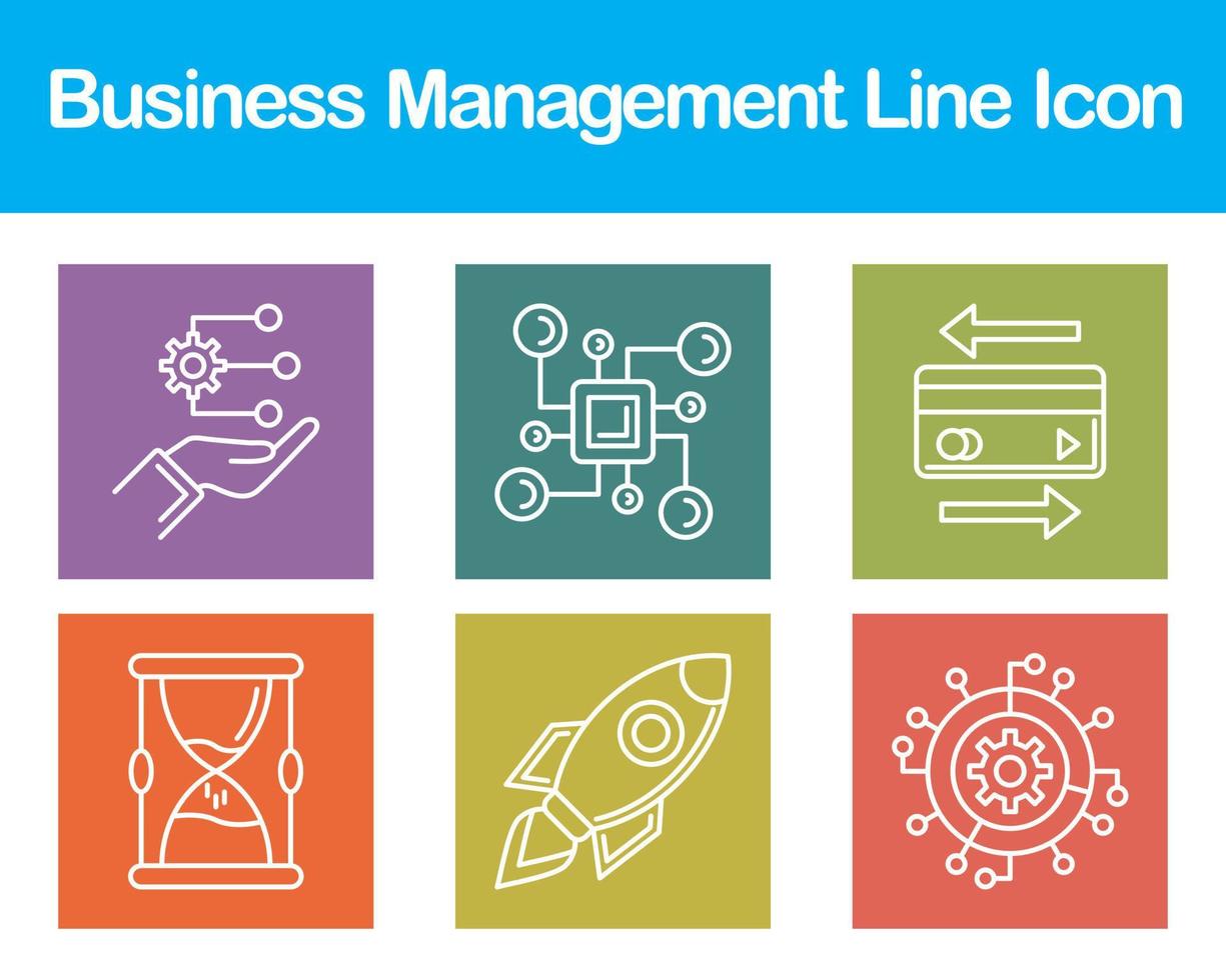 Business Management Vector Icon Set