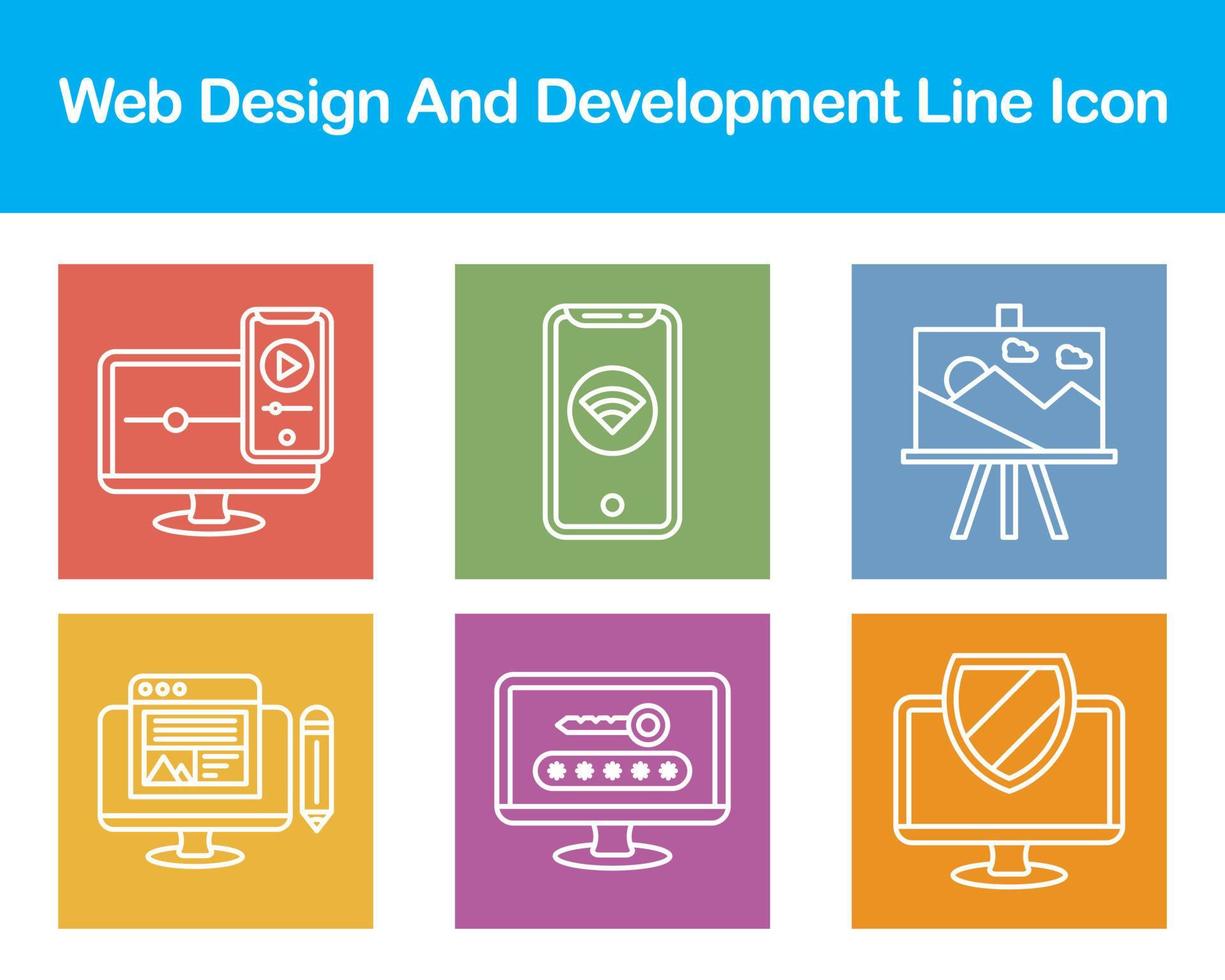 Web Design And Development Vector Icon Set