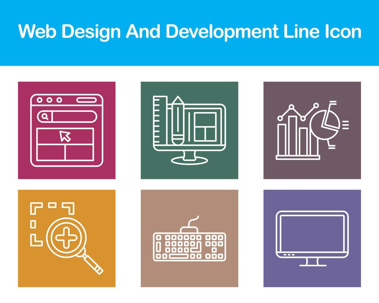 Web Design And Development Vector Icon Set