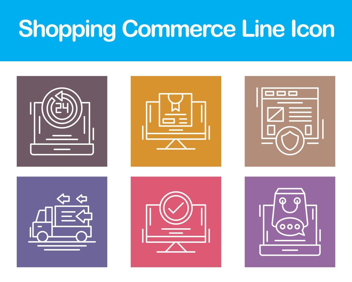 Shopping Commerce Vector Icon Set